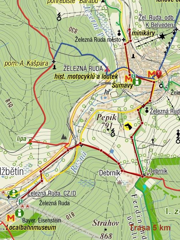 Alžbětín-Debrník-Železná Ruda